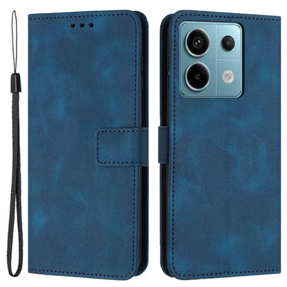 For Xiaomi Redmi Note 13 5G Leather Case Solid Color Wallet Protective Phone Cover