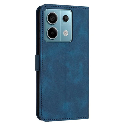 For Xiaomi Redmi Note 13 5G Leather Case Solid Color Wallet Protective Phone Cover