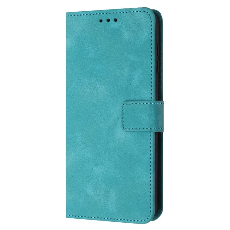 For Xiaomi Redmi Note 13 5G Leather Case Solid Color Wallet Protective Phone Cover