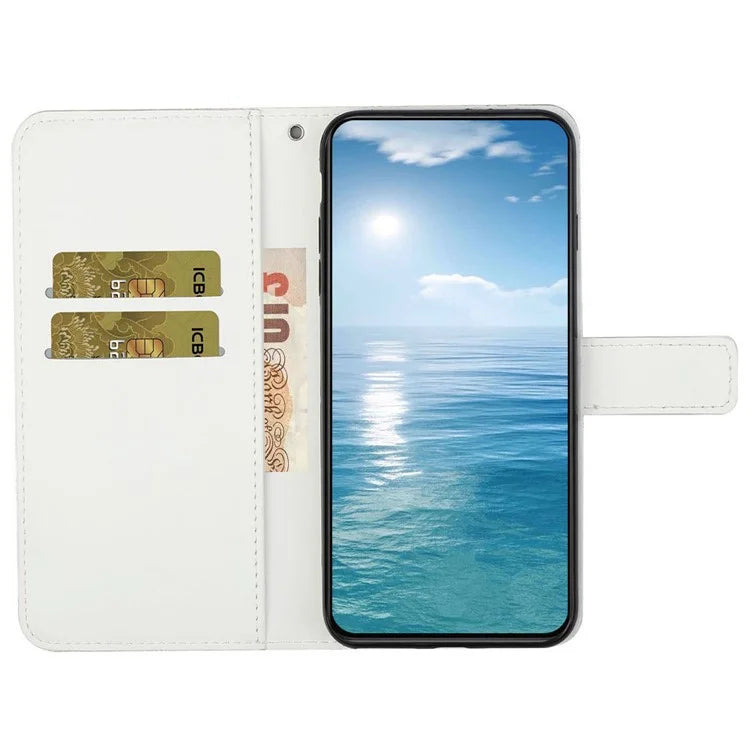 For Xiaomi Redmi Note 13 Pro 5G / Poco X6 5G Case Ethnic Style Imprinted Flower Pattern Leather Phone Cover
