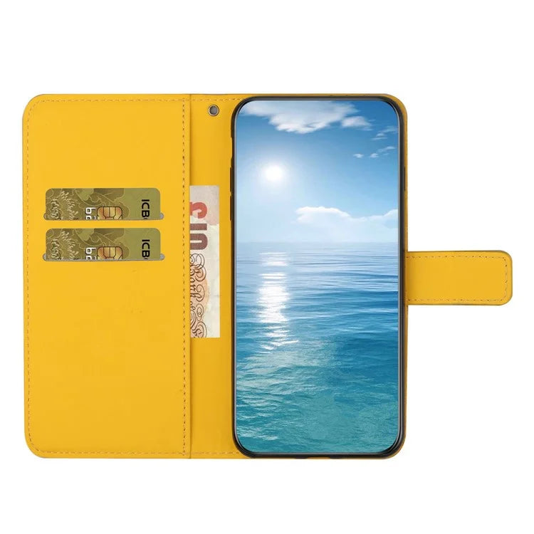 For Xiaomi Redmi Note 13 Pro 5G / Poco X6 5G Case Ethnic Style Imprinted Flower Pattern Leather Phone Cover