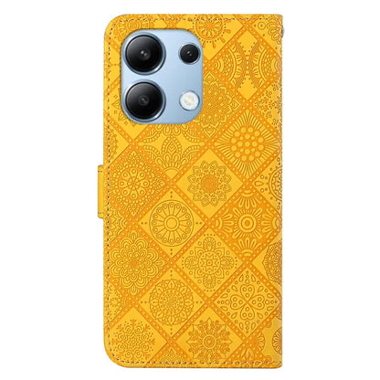 For Xiaomi Redmi Note 13 4G Cell Phone Case Ethnic Style Imprinted Flower Pattern Cover