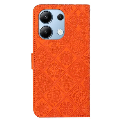 For Xiaomi Redmi Note 13 4G Cell Phone Case Ethnic Style Imprinted Flower Pattern Cover