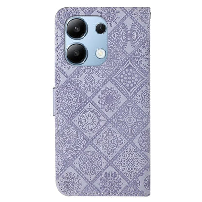 For Xiaomi Redmi Note 13 4G Cell Phone Case Ethnic Style Imprinted Flower Pattern Cover