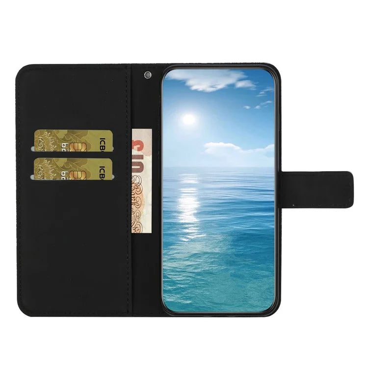 For Xiaomi Redmi Note 13 Pro 4G / Poco M6 Pro 4G Phone Case Ethnic Style Flower Imprinted Leather Flip Cover