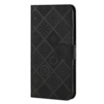 For Xiaomi Redmi Note 13 Pro 4G / Poco M6 Pro 4G Phone Case Ethnic Style Flower Imprinted Leather Flip Cover