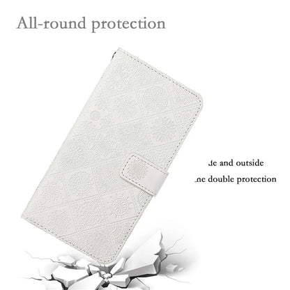 For Xiaomi Redmi Note 13 Pro 4G / Poco M6 Pro 4G Phone Case Ethnic Style Flower Imprinted Leather Flip Cover