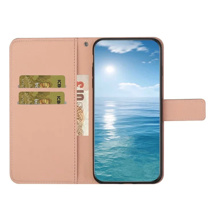 For Xiaomi Redmi Note 13 Pro 4G / Poco M6 Pro 4G Phone Case Ethnic Style Flower Imprinted Leather Flip Cover
