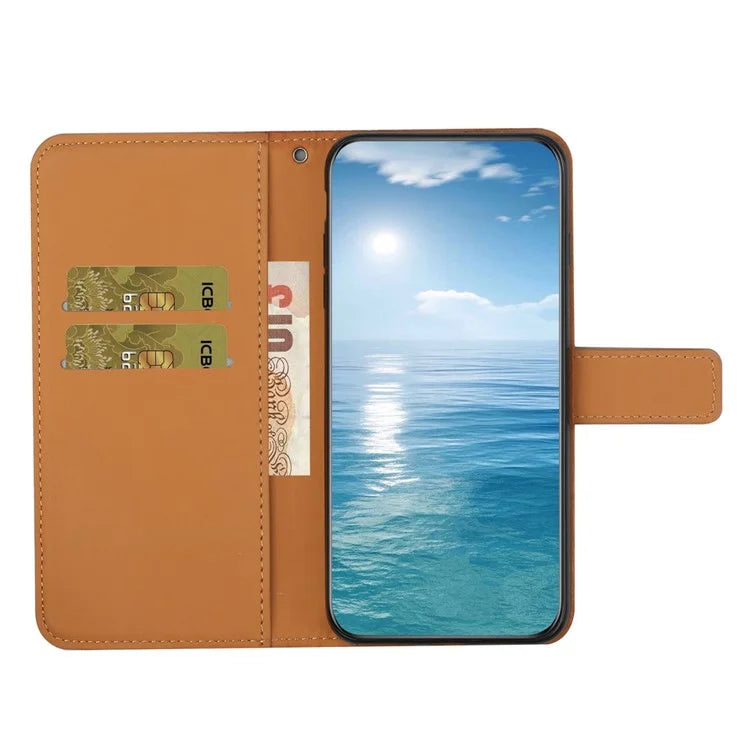 For Xiaomi Redmi Note 13 Pro 4G / Poco M6 Pro 4G Phone Case Ethnic Style Flower Imprinted Leather Flip Cover
