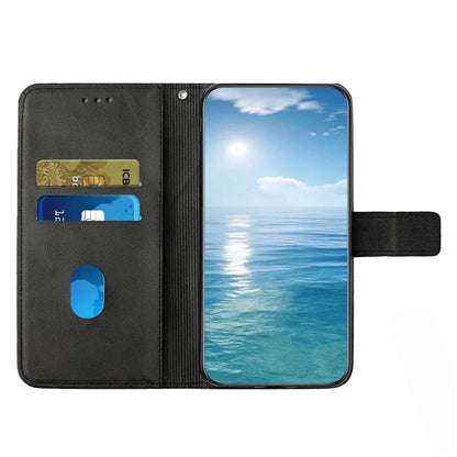 For Xiaomi Redmi Note 13 5G Leather Case Line Pattern Wallet Phone Cover