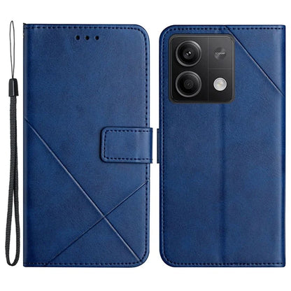 For Xiaomi Redmi Note 13 5G Leather Case Line Pattern Wallet Phone Cover