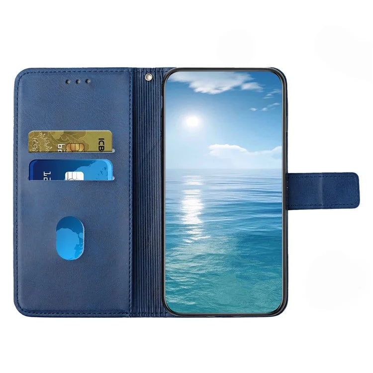For Xiaomi Redmi Note 13 5G Leather Case Line Pattern Wallet Phone Cover