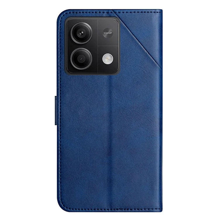 For Xiaomi Redmi Note 13 5G Leather Case Line Pattern Wallet Phone Cover