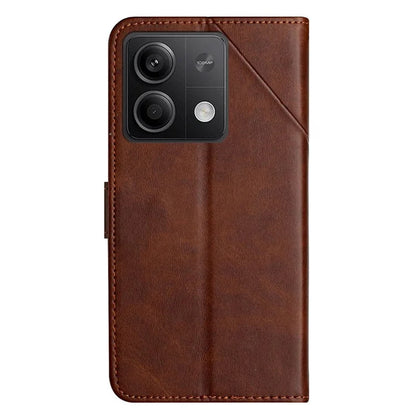 For Xiaomi Redmi Note 13 5G Leather Case Line Pattern Wallet Phone Cover