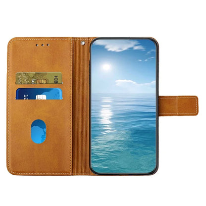 For Xiaomi Redmi Note 13 5G Leather Case Line Pattern Wallet Phone Cover