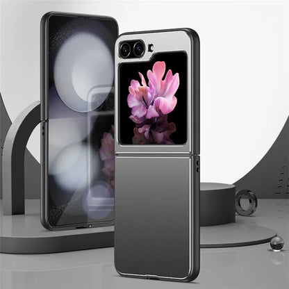 For Samsung Galaxy Z Flip 5G Case Metal+PC+TPU Matte Cell Phone Protective Cover