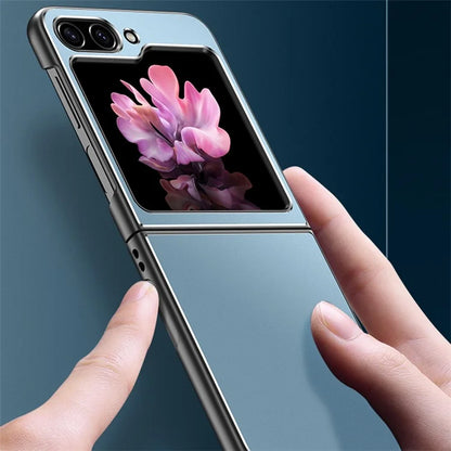 For Samsung Galaxy Z Flip 5G Case Metal+PC+TPU Matte Cell Phone Protective Cover