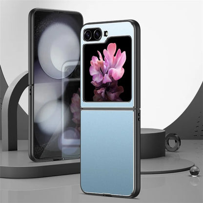 For Samsung Galaxy Z Flip 5G Case Metal+PC+TPU Matte Cell Phone Protective Cover