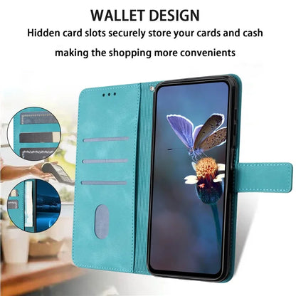 For Xiaomi Redmi Note 13 Pro 5G / Poco X6 5G Stand Case Triangle Imprinted Phone Cover with Wrist Strap