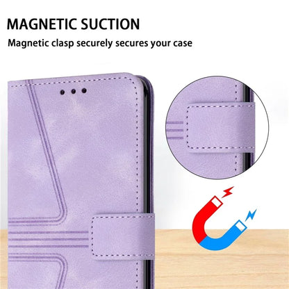 For Xiaomi Redmi Note 13 Pro 4G/Poco M6 Pro 4G Leather Flip Phone Cover Triangle Imprinted Anti-drop Stand Case