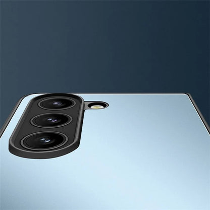 For Samsung Galaxy Z Fold 5G Matte Case Metal+PC+TPU Cell Phone Protective Cover