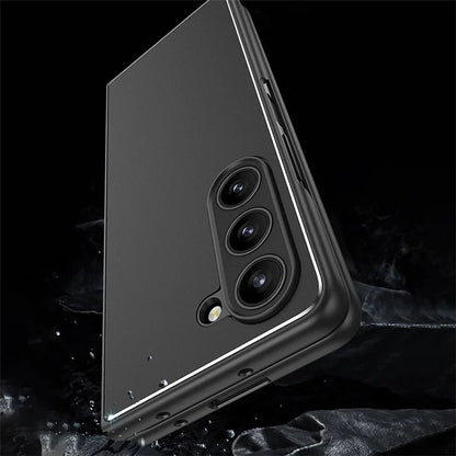 For Samsung Galaxy Z Fold 5G Matte Case Metal+PC+TPU Cell Phone Protective Cover