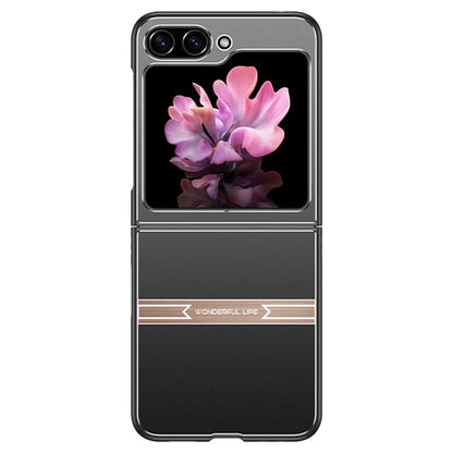 For Samsung Galaxy Z Flip 5G Case Metal+PC+TPU Matte Smartphone Cover