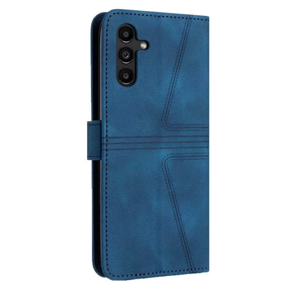 For Samsung Galaxy A05s 4G Leather Case Triangle Imprinted Wallet Phone Cover