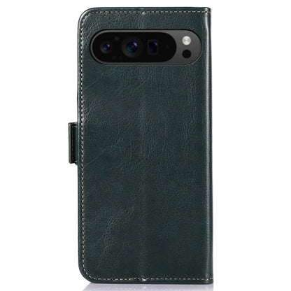 ABEEL For Google Pixel 9 Pro XL Crazy Horse Texture Wallet Case PU Leather Folio Phone Cover