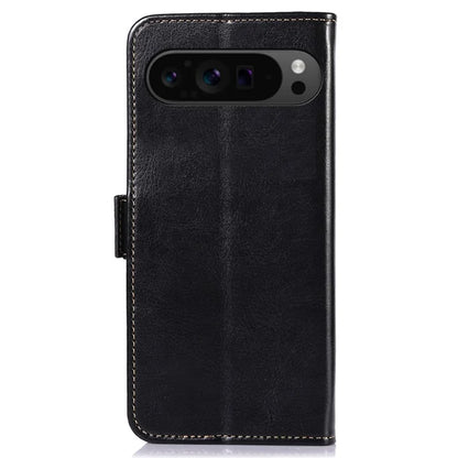 ABEEL For Google Pixel 9 Pro XL Crazy Horse Texture Wallet Case PU Leather Folio Phone Cover