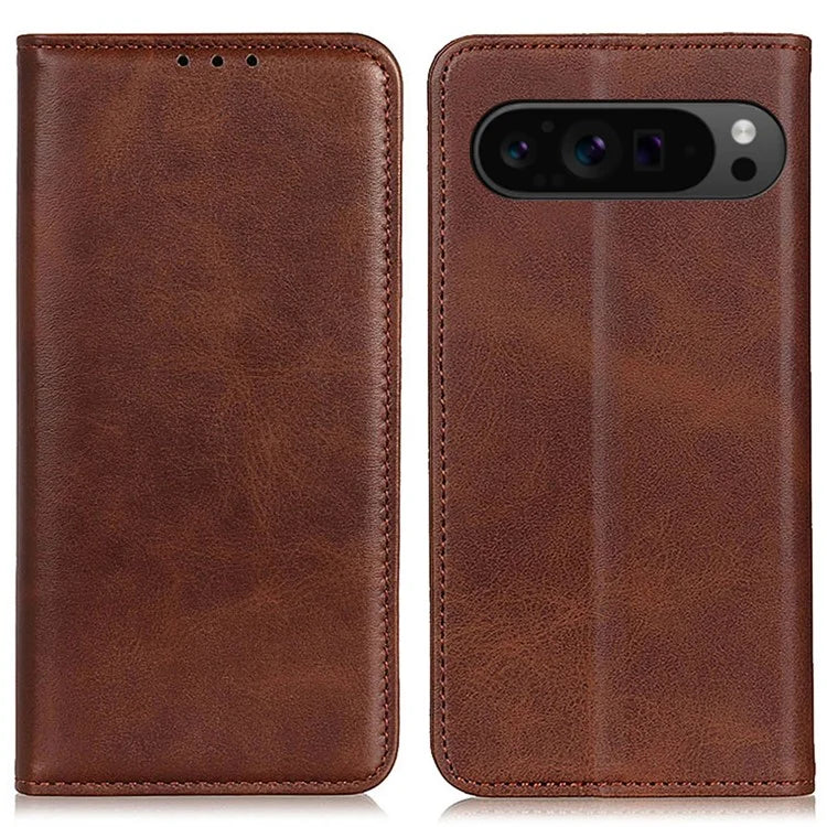 For Google Pixel 9 Pro XL Case Stand Hidden Magnetic Adsorption Split Leather Phone Cover