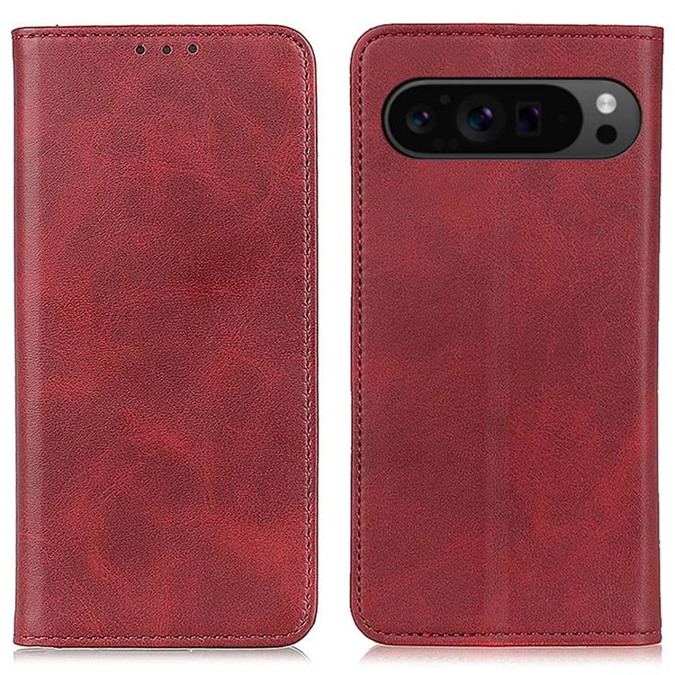 For Google Pixel 9 Pro XL Case Stand Hidden Magnetic Adsorption Split Leather Phone Cover