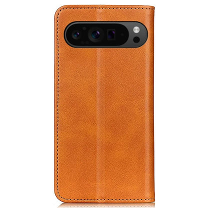 For Google Pixel 9 / Pixel 9 Pro Case Split Leather Magnetic Adsorption Shockproof Flip Phone Cover
