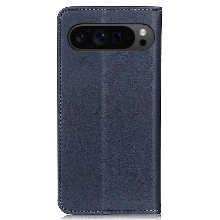 For Google Pixel 9 / Pixel 9 Pro Case Split Leather Magnetic Adsorption Shockproof Flip Phone Cover