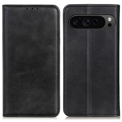 For Google Pixel 9 / Pixel 9 Pro Case Split Leather Magnetic Adsorption Shockproof Flip Phone Cover