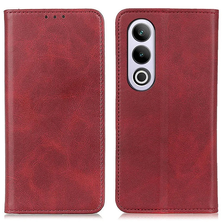 For OnePlus Nord CE4 5G Case Split Leather Magnetic Adsorption Flip Phone Cover