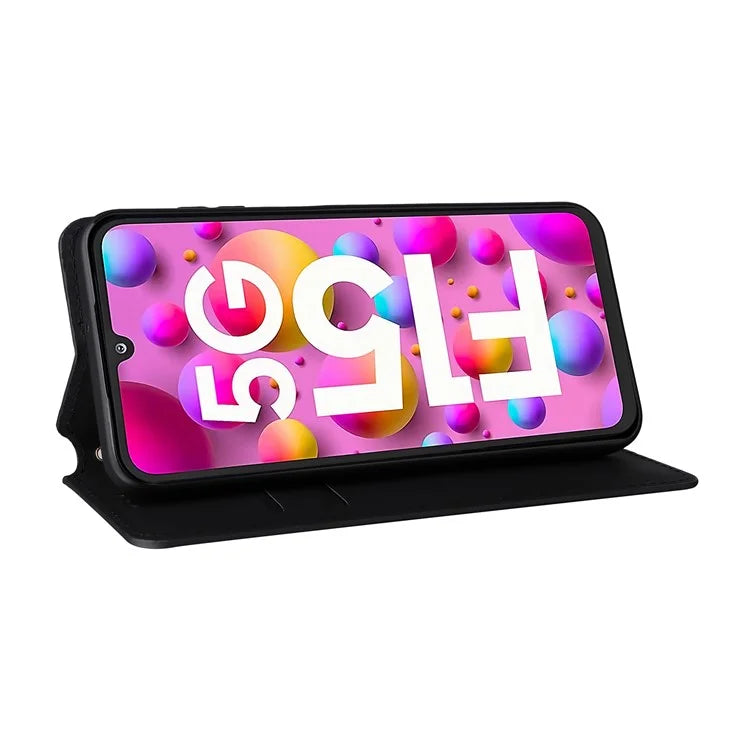 For Samsung Galaxy F15 5G / M15 5G Case Rhombus Pattern Leather Magnetic Folio Phone Cover