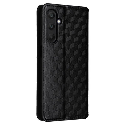For Samsung Galaxy F15 5G / M15 5G Case Rhombus Pattern Leather Magnetic Folio Phone Cover