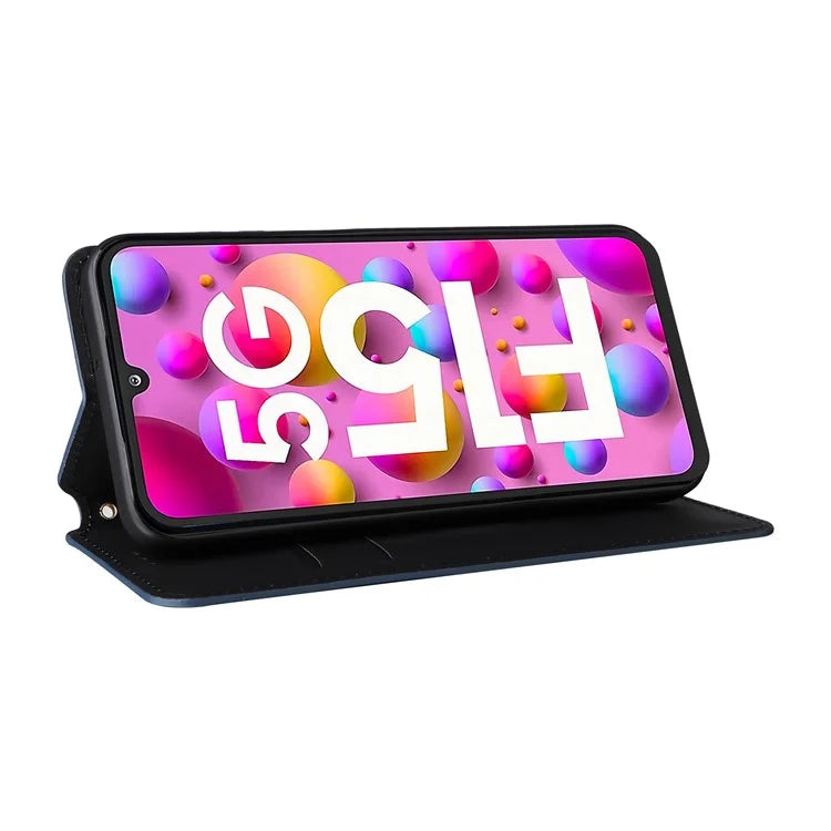 For Samsung Galaxy F15 5G / M15 5G Case Rhombus Pattern Leather Magnetic Folio Phone Cover