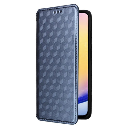 For Samsung Galaxy F15 5G / M15 5G Case Rhombus Pattern Leather Magnetic Folio Phone Cover