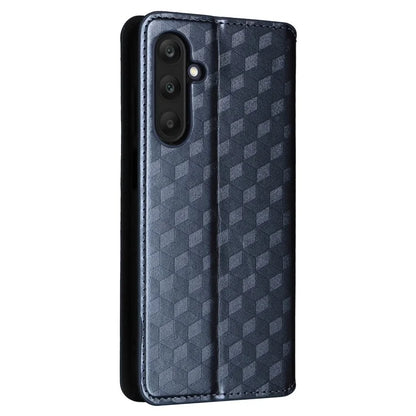 For Samsung Galaxy F15 5G / M15 5G Case Rhombus Pattern Leather Magnetic Folio Phone Cover