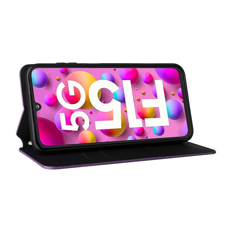 For Samsung Galaxy F15 5G / M15 5G Case Rhombus Pattern Leather Magnetic Folio Phone Cover