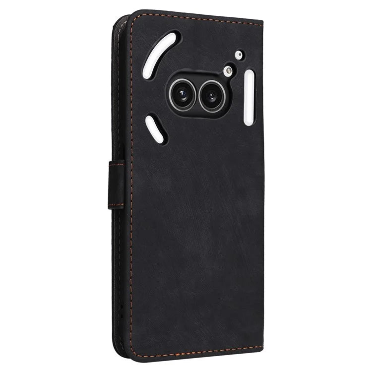For Nothing Phone (2a) Leather Case with Strap RFID Blocking Wallet Phone Cover