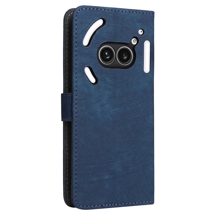 For Nothing Phone (2a) Leather Case with Strap RFID Blocking Wallet Phone Cover