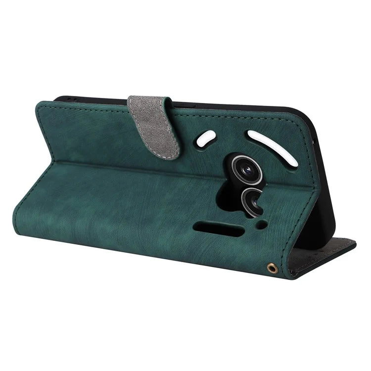 For Nothing Phone (2a) Leather Case with Strap RFID Blocking Wallet Phone Cover