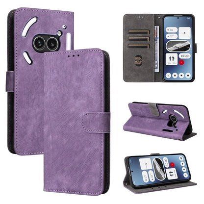 For Nothing Phone (2a) Leather Case with Strap RFID Blocking Wallet Phone Cover
