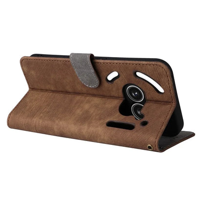 For Nothing Phone (2a) Leather Case with Strap RFID Blocking Wallet Phone Cover