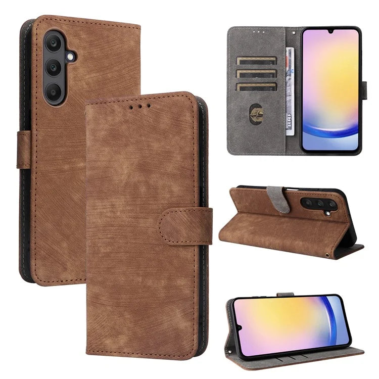 For Samsung Galaxy F15 5G / M15 5G Case PU Leather RFID Blocking Magnetic Buckle Wallet Phone Cover