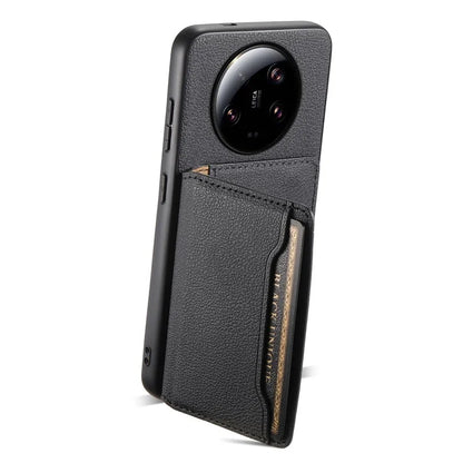 For Xiaomi 13 Ultra Card Holder Case PU Leather Coated PC+TPU Kickstand Phone Cover