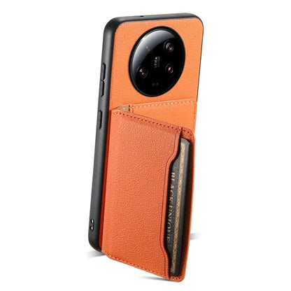 For Xiaomi 13 Ultra Card Holder Case PU Leather Coated PC+TPU Kickstand Phone Cover